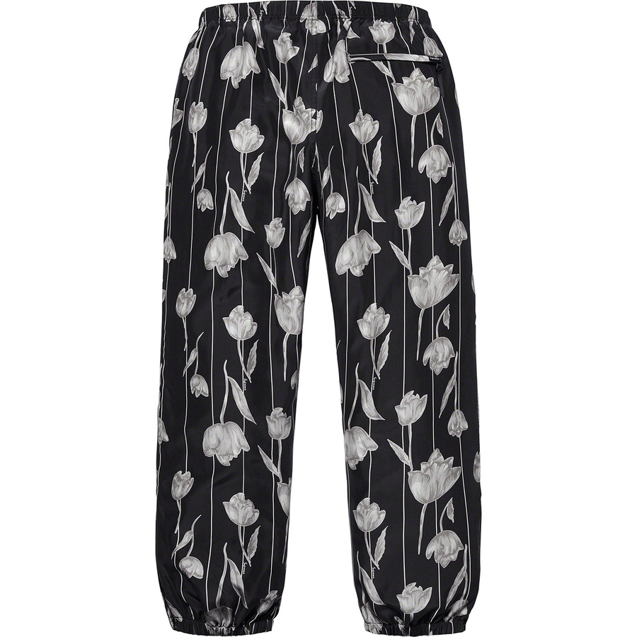 Details on Floral Silk Track Pant Black from spring summer
                                                    2019 (Price is $158)