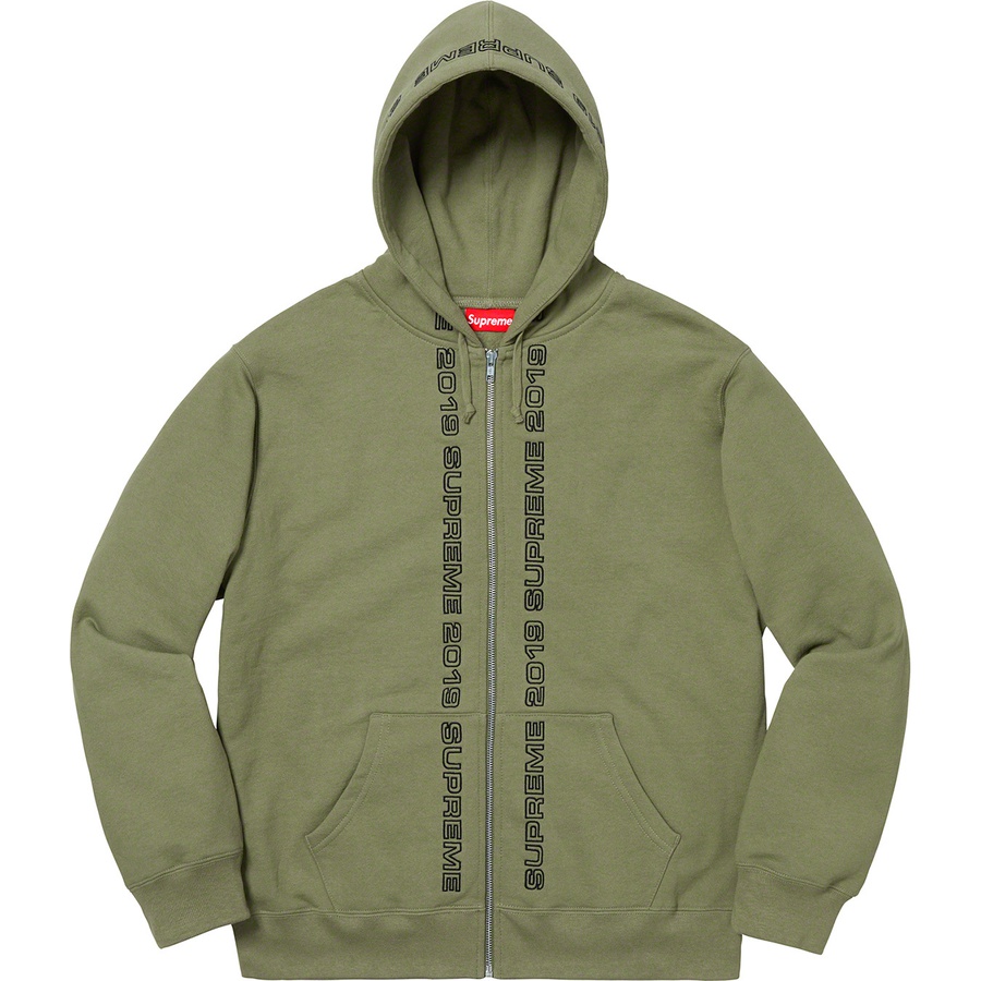 Details on Topline Zip Up Sweatshirt Light Olive from spring summer
                                                    2019 (Price is $168)