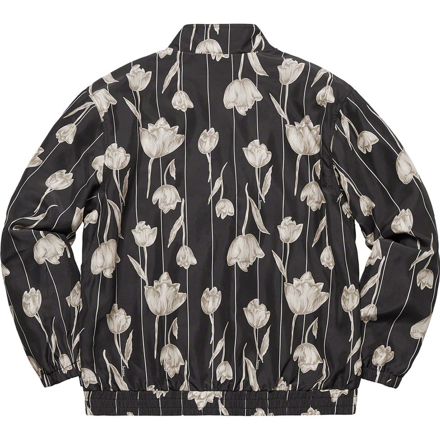 Details on Floral Silk Track Jacket Black from spring summer
                                                    2019 (Price is $228)