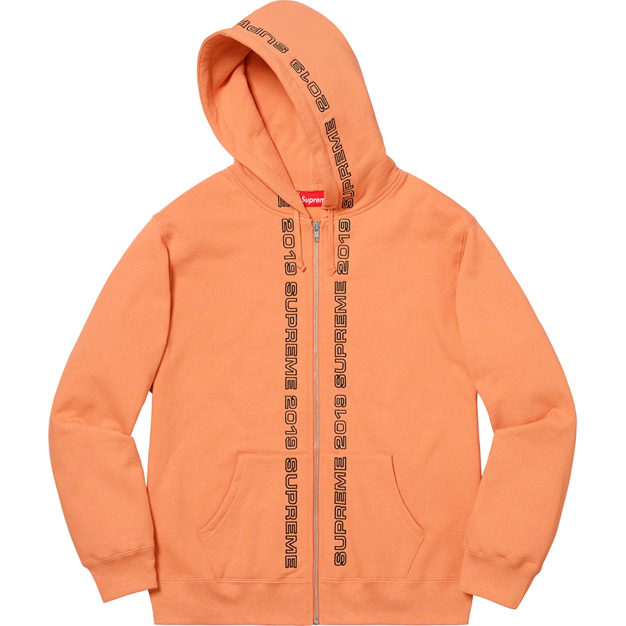 Details on Topline Zip Up Sweatshirt Pale Orange from spring summer
                                                    2019 (Price is $168)