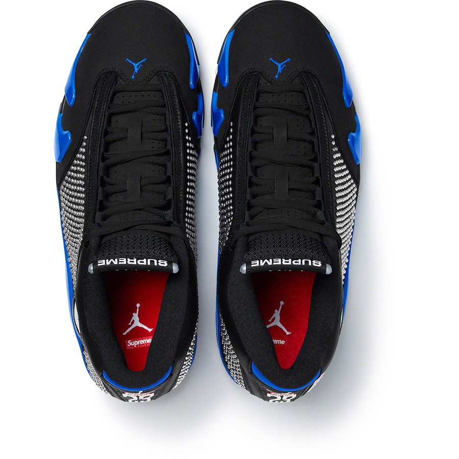 Details on Supreme Nike Air Jordan 14 Black from spring summer
                                                    2019 (Price is $248)