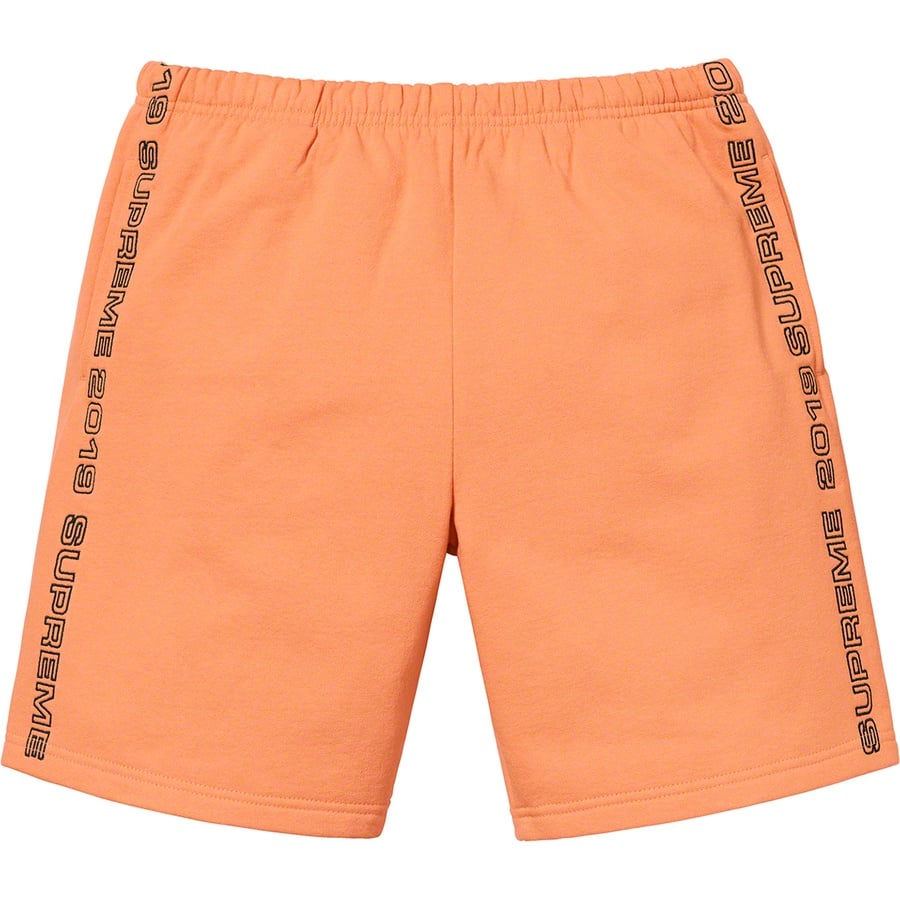 Details on Topline Sweatshort Pale Orange from spring summer
                                                    2019 (Price is $128)