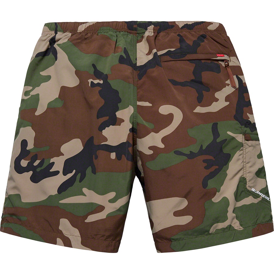 Details on Nylon Trail Short Woodland Camo from spring summer
                                                    2019 (Price is $118)
