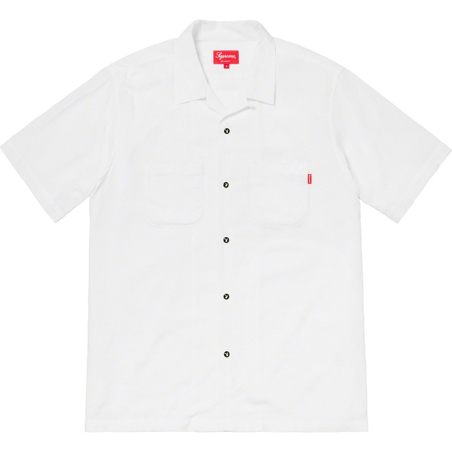 Details on Supreme Playboy© Rayon S S Shirt White from spring summer
                                                    2019 (Price is $148)