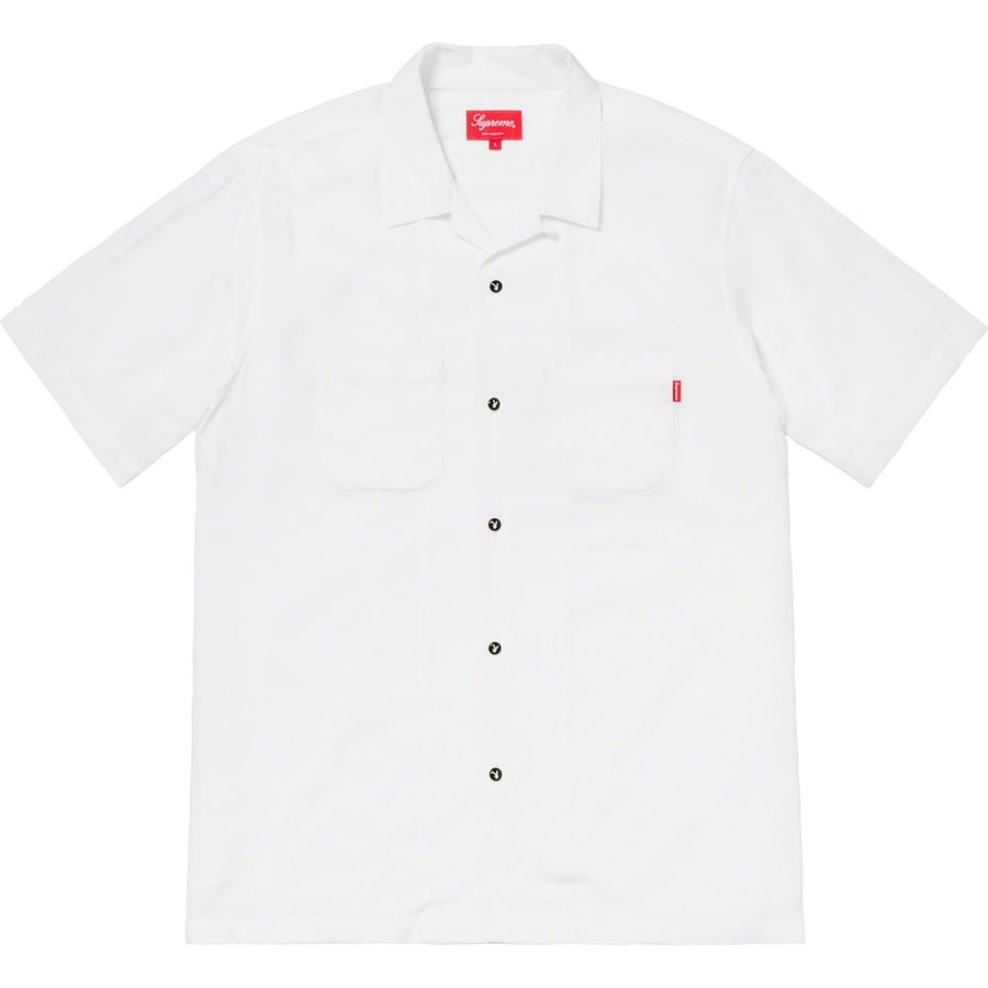 Details on Supreme Playboy© Rayon S S Shirt White from spring summer
                                                    2019 (Price is $148)