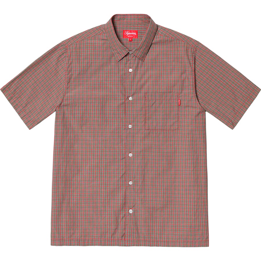 Details on Plaid S S Shirt Red from spring summer
                                                    2019 (Price is $128)