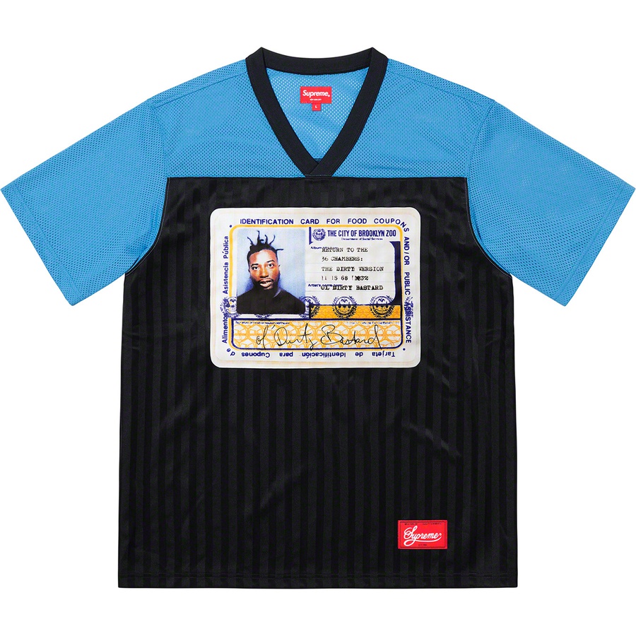 Details on Ol' Dirty Bastard Football Top Light Blue from spring summer
                                                    2019 (Price is $128)