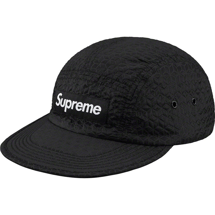 Details on Geometric Ripstop Camp Cap Black from spring summer 2019 (Price is $48)
