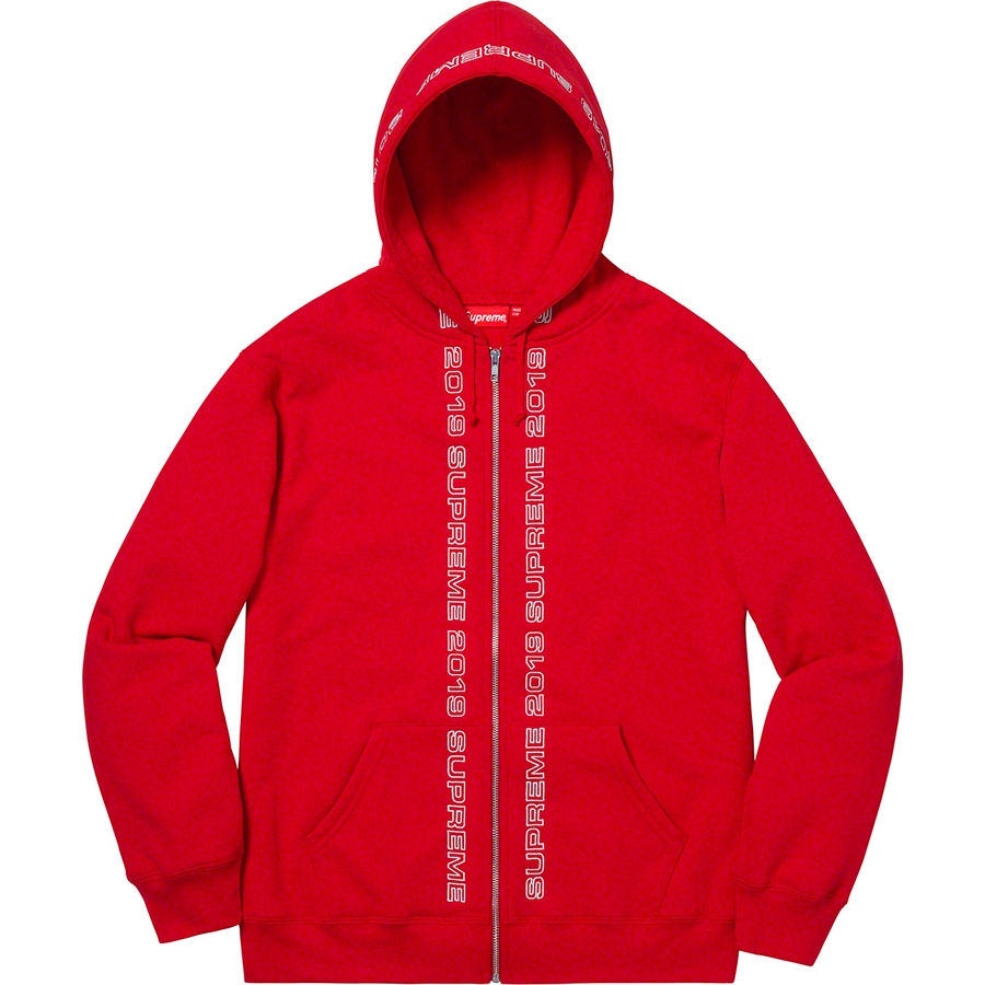 Details on Topline Zip Up Sweatshirt Red from spring summer
                                                    2019 (Price is $168)