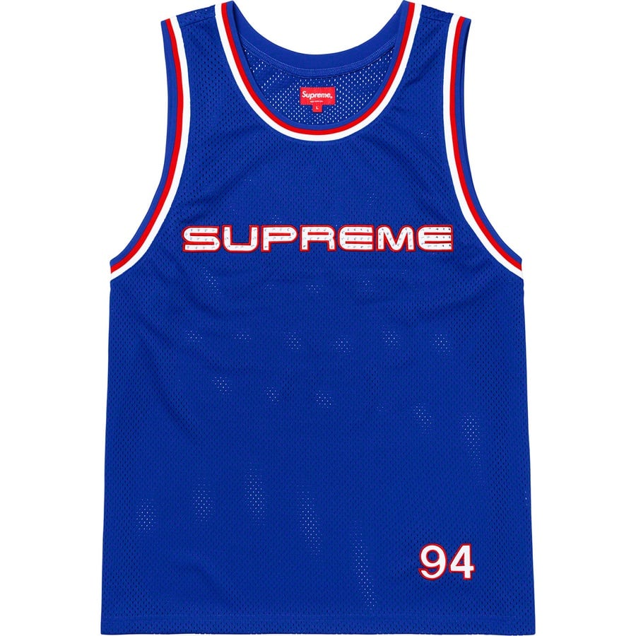 Details on Rhinestone Basketball Jersey Royal from spring summer
                                                    2019 (Price is $110)