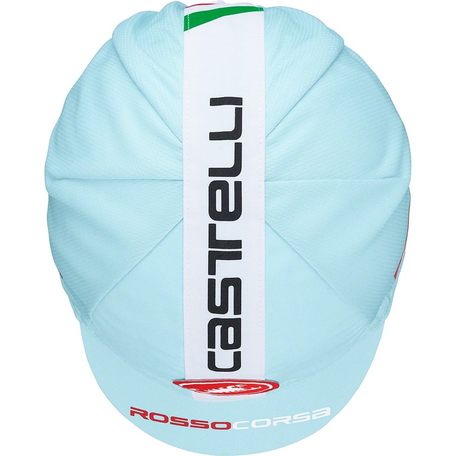 Details on Supreme Castelli Cycling Cap Light Blue from spring summer
                                                    2019 (Price is $32)