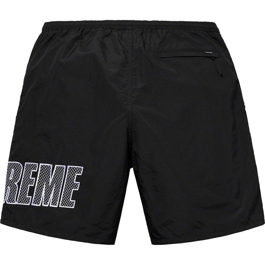 Details on Logo Appliqué Water Short Black from spring summer 2019 (Price is $118)
