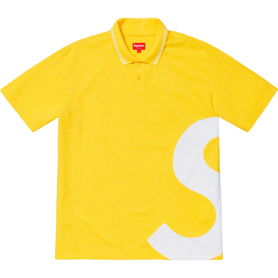 Details on S Logo Polo Yellow from spring summer
                                                    2019 (Price is $118)