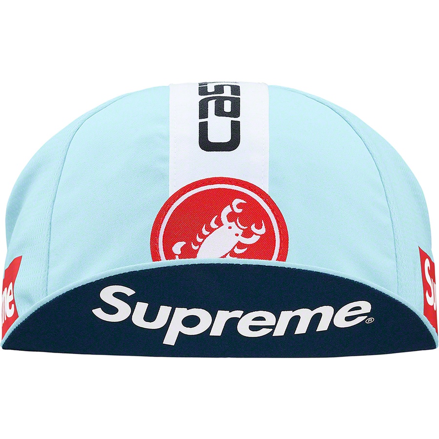 Details on Supreme Castelli Cycling Cap Light Blue from spring summer
                                                    2019 (Price is $32)