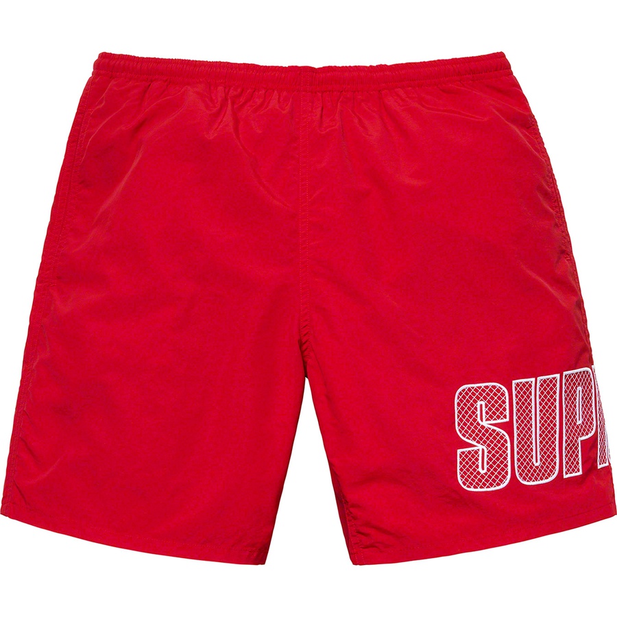 Details on Logo Appliqué Water Short Red from spring summer
                                                    2019 (Price is $118)