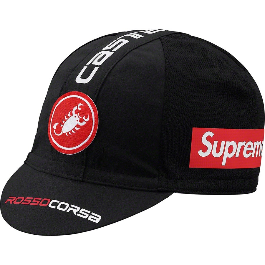Details on Supreme Castelli Cycling Cap Black from spring summer
                                                    2019 (Price is $32)