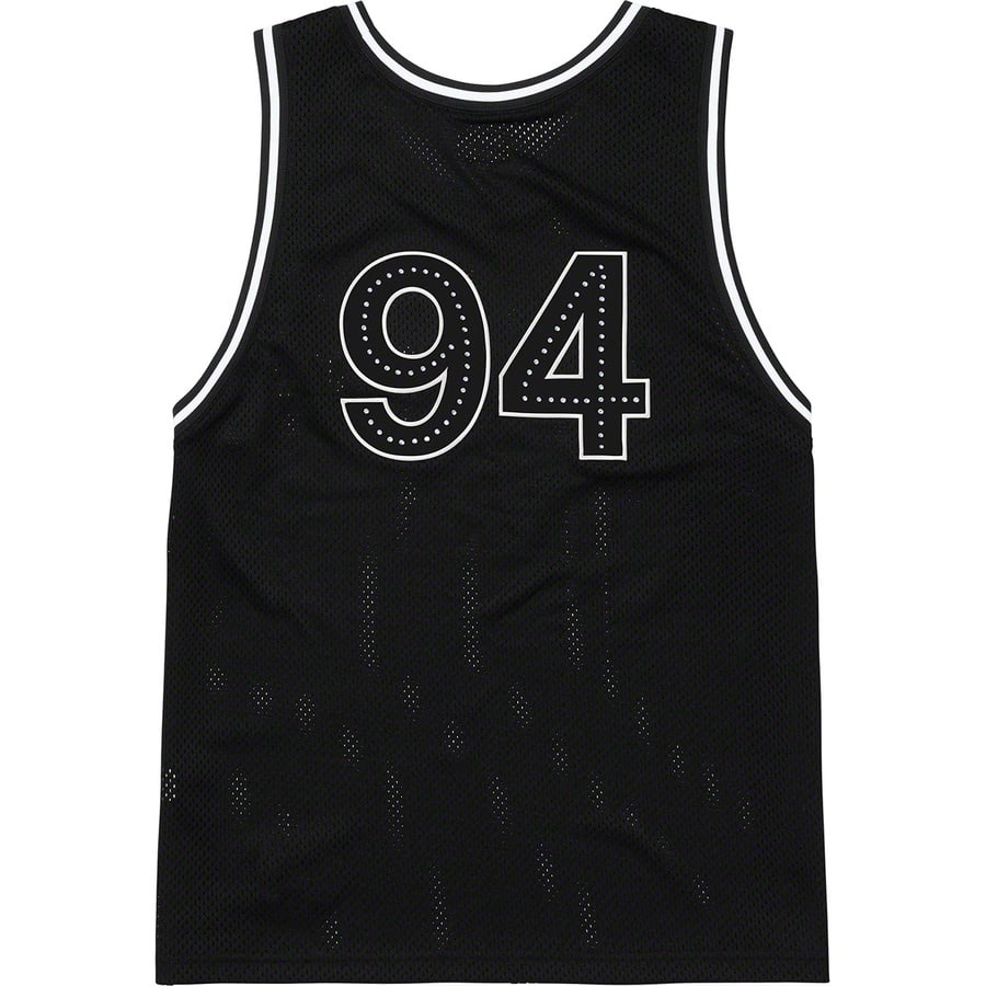 Details on Rhinestone Basketball Jersey Black from spring summer
                                                    2019 (Price is $110)