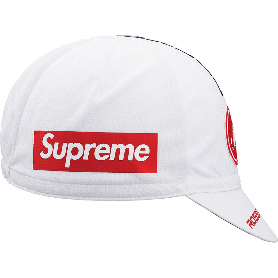 Details on Supreme Castelli Cycling Cap White from spring summer
                                                    2019 (Price is $32)