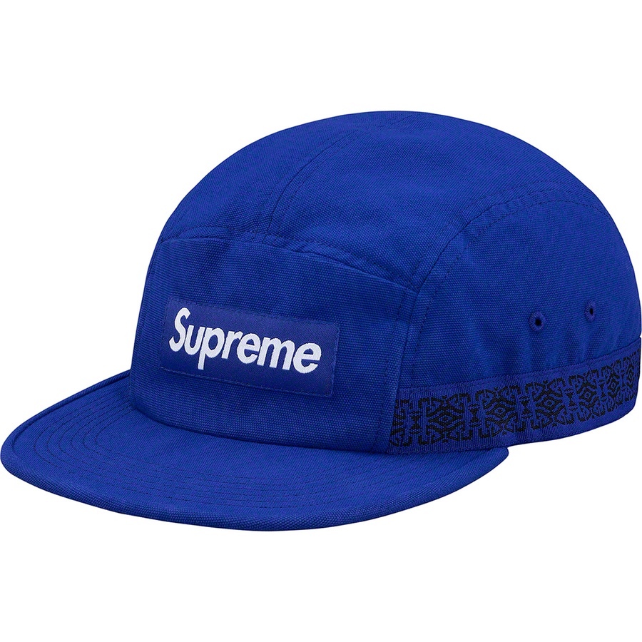 Details on Side Tape Camp Cap Royal from spring summer 2019 (Price is $48)