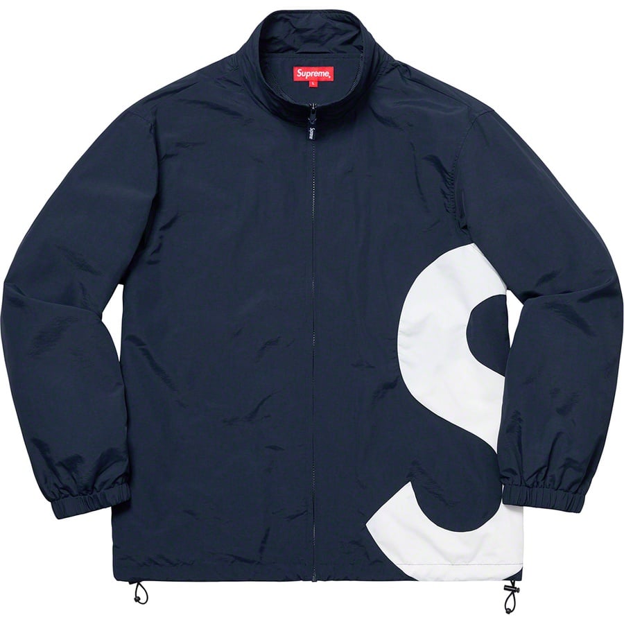 Supreme S Logo Track Jacket (SS19) - Navy - $168