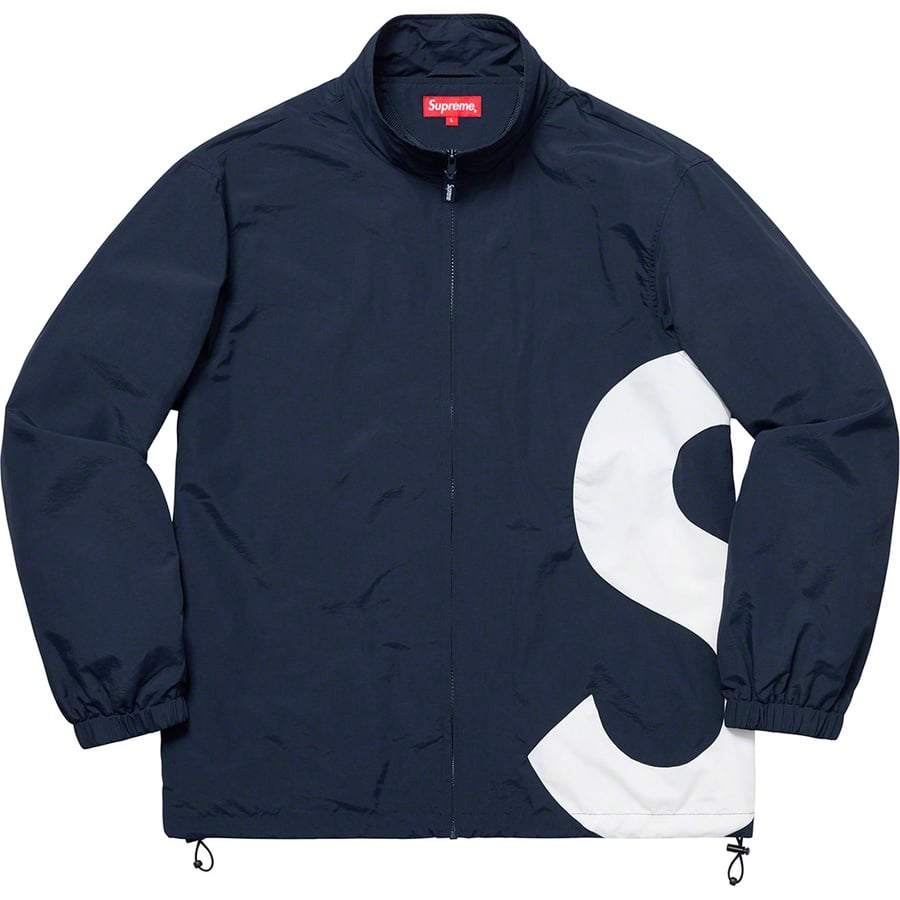 Details on S Logo Track Jacket Navy from spring summer
                                                    2019 (Price is $168)