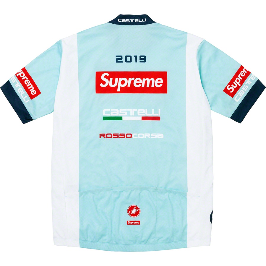 Details on Supreme Castelli Cycling Jersey Light Blue from spring summer
                                                    2019 (Price is $148)