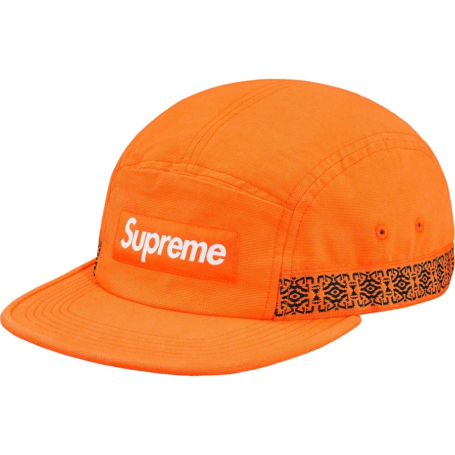 Details on Side Tape Camp Cap Orange from spring summer 2019 (Price is $48)