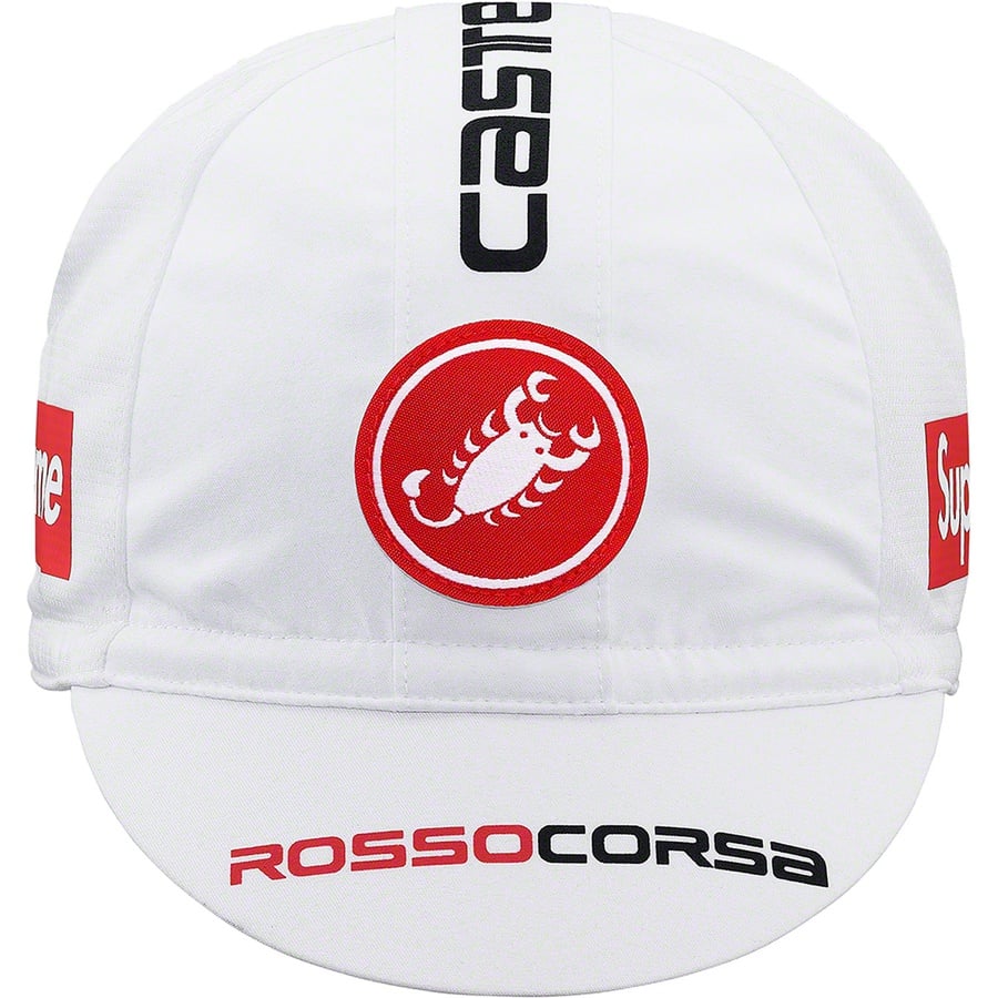 Details on Supreme Castelli Cycling Cap White from spring summer
                                                    2019 (Price is $32)