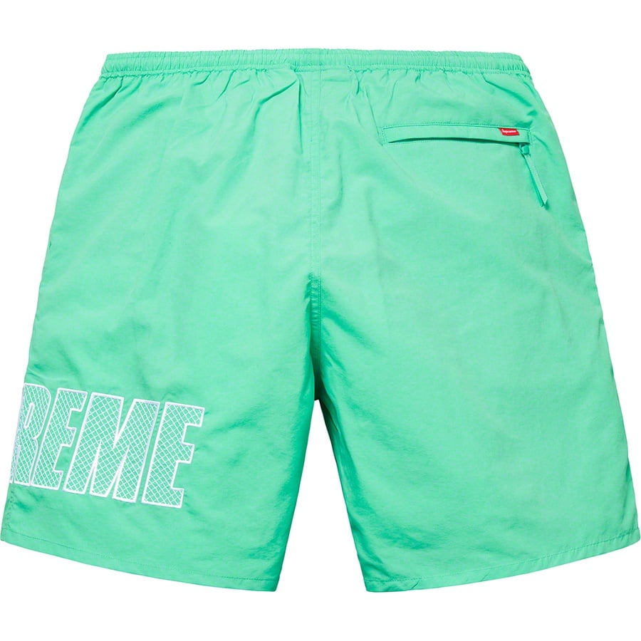 Details on Logo Appliqué Water Short Mint from spring summer
                                                    2019 (Price is $118)