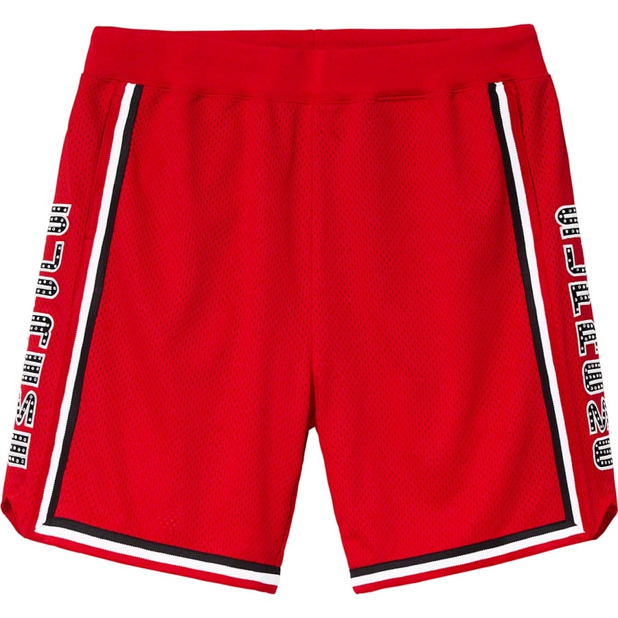 Details on Rhinestone Basketball Short Red from spring summer
                                                    2019 (Price is $110)