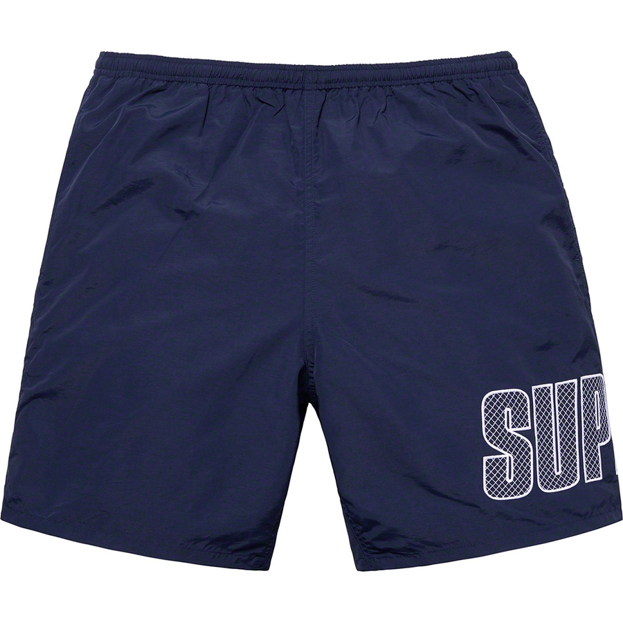 Details on Logo Appliqué Water Short Navy from spring summer 2019 (Price is $118)