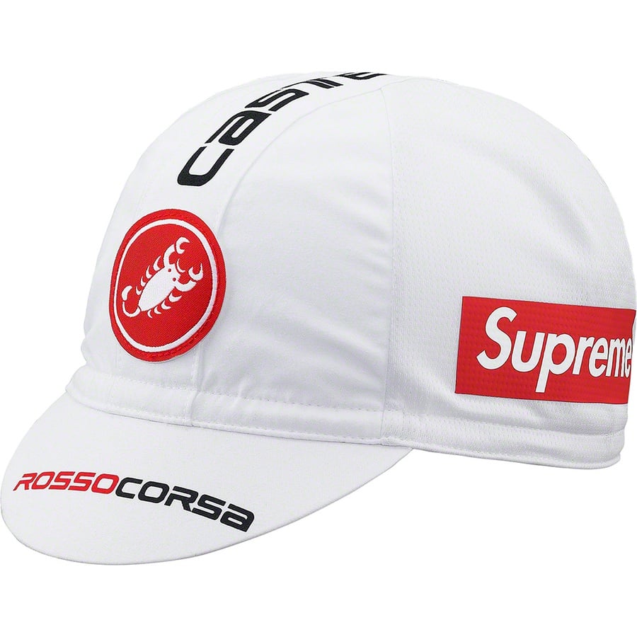 Details on Supreme Castelli Cycling Cap White from spring summer
                                                    2019 (Price is $32)