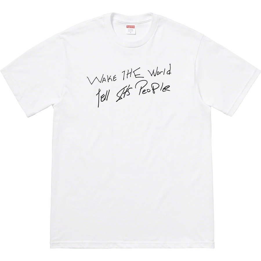 Details on Buju Banton Wake The World Tee White from spring summer 2019 (Price is $44)