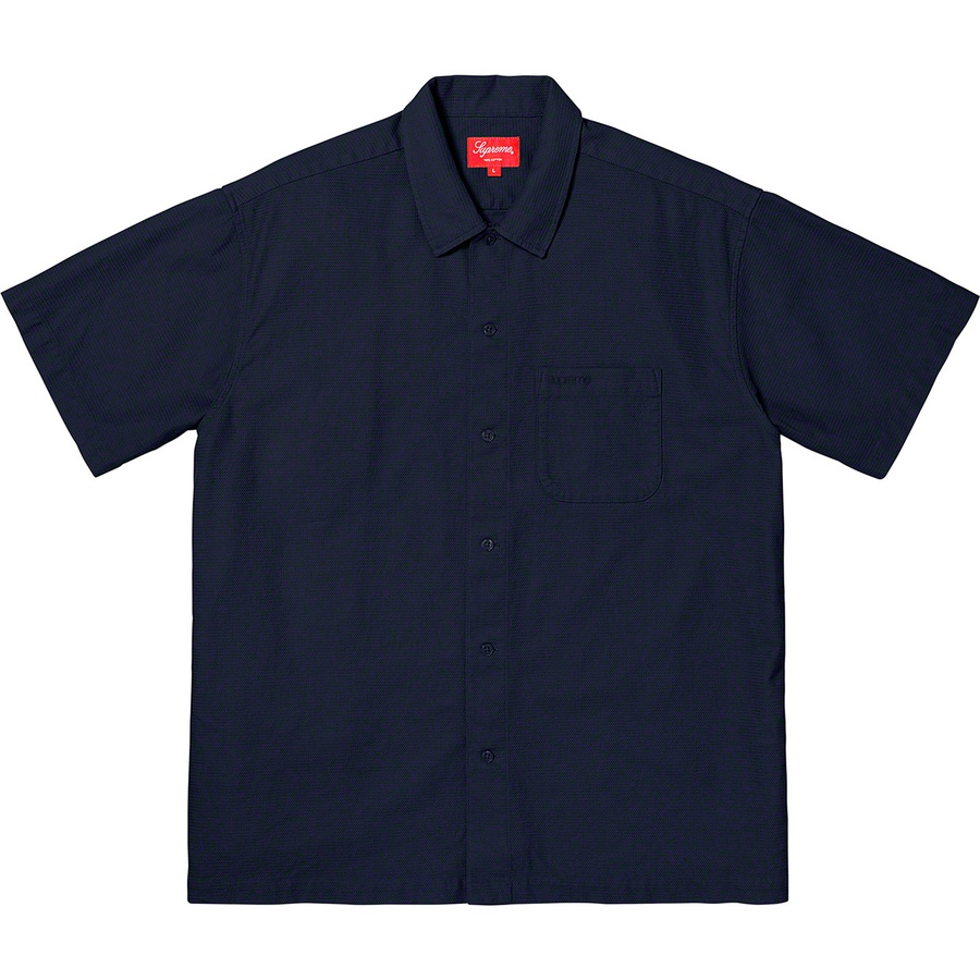 Details on Pinhole S S Shirt Navy from spring summer 2019 (Price is $128)