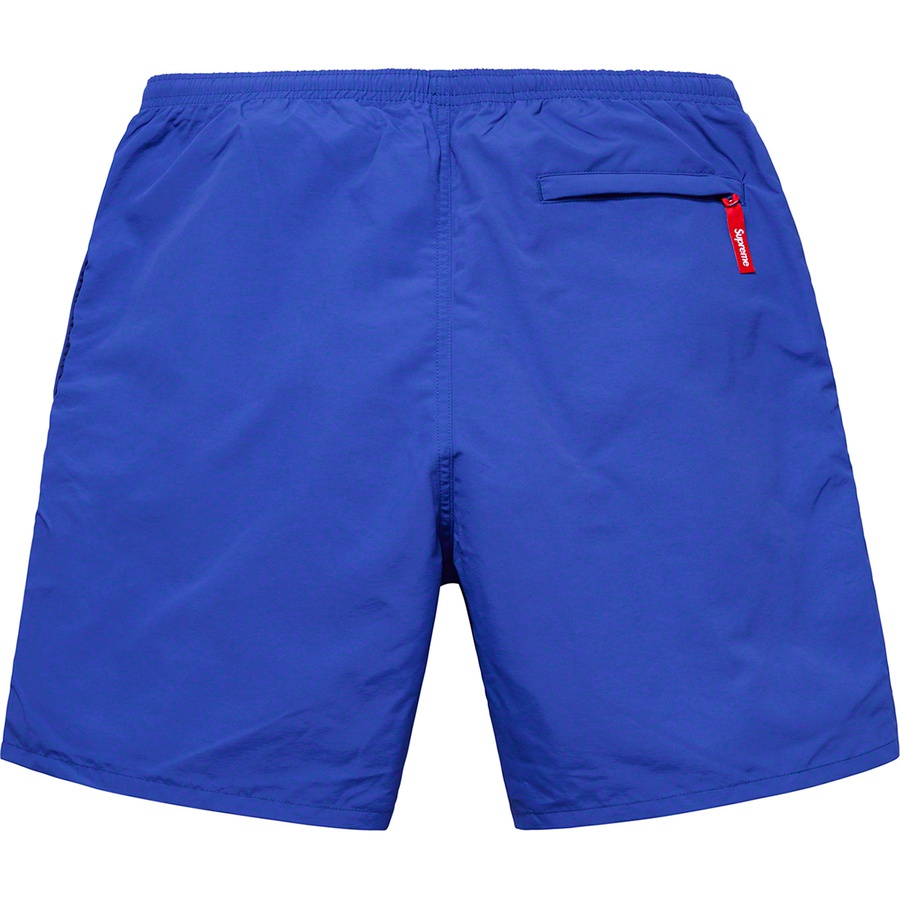 Details on Nylon Water Short Royal from spring summer 2019 (Price is $118)