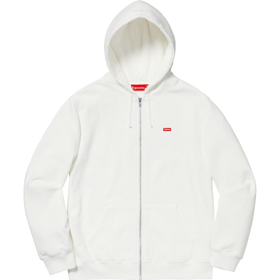 Details on Small Box Zip Up Sweatshirt White from spring summer
                                                    2019 (Price is $158)
