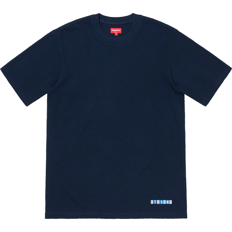 Supreme Waffle S S Top (SS19) - Navy - $78