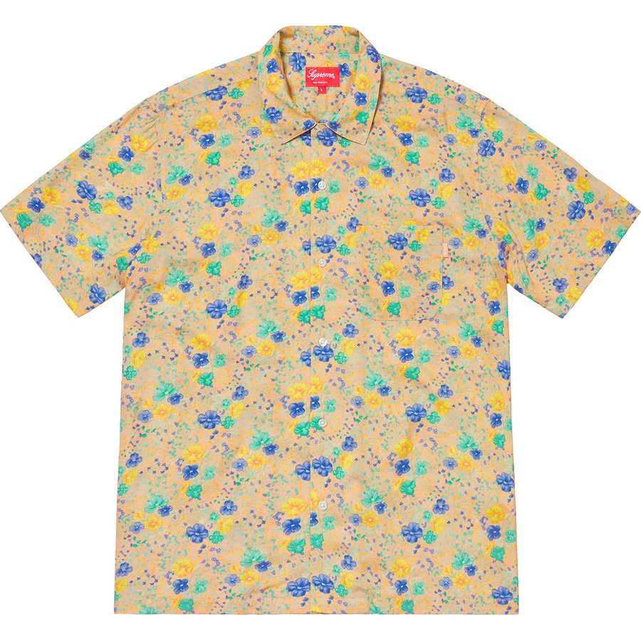 Details on Mini Floral Rayon S S Shirt Peach from spring summer 2019 (Price is $138)