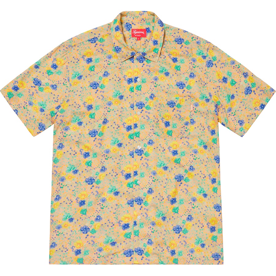 Details on Mini Floral Rayon S S Shirt Peach from spring summer
                                                    2019 (Price is $138)