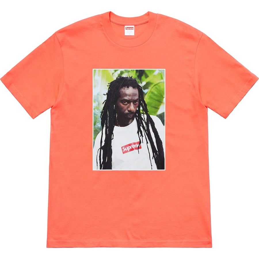 Details on Buju Banton Tee Neon Orange from spring summer
                                                    2019 (Price is $48)