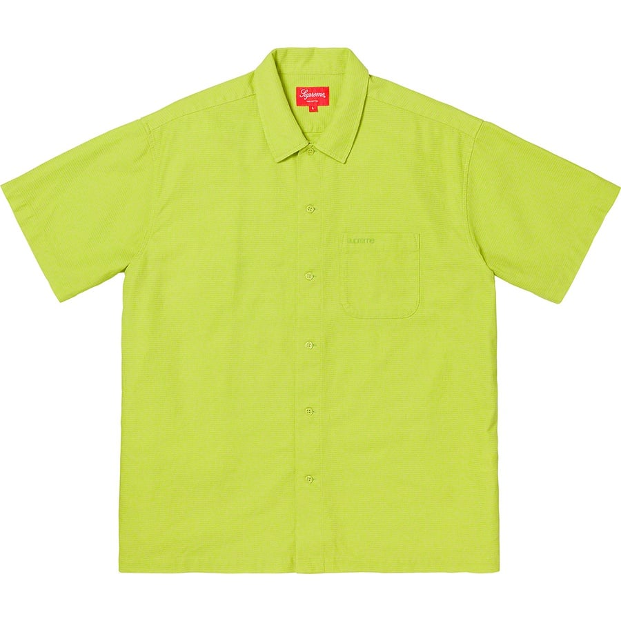 Details on Pinhole S S Shirt Lime from spring summer 2019 (Price is $128)