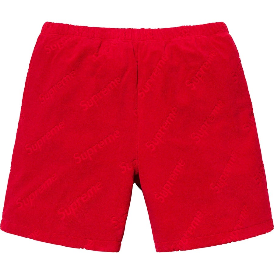 Details on Terry Jacquard Logo Short Red from spring summer 2019 (Price is $118)