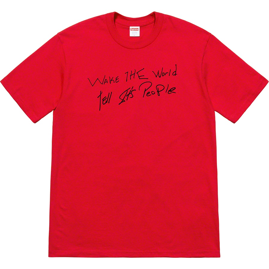 Details on Buju Banton Wake The World Tee Red from spring summer
                                                    2019 (Price is $44)