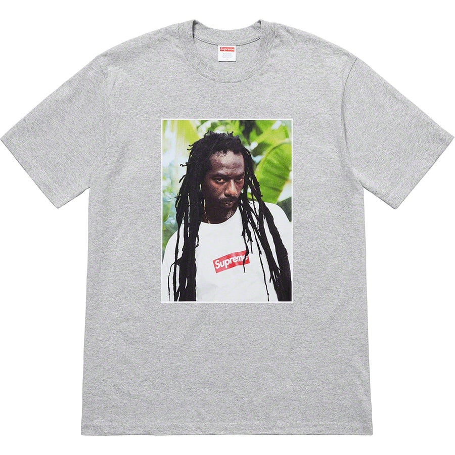 Details on Buju Banton Tee Heather Grey from spring summer
                                                    2019 (Price is $48)