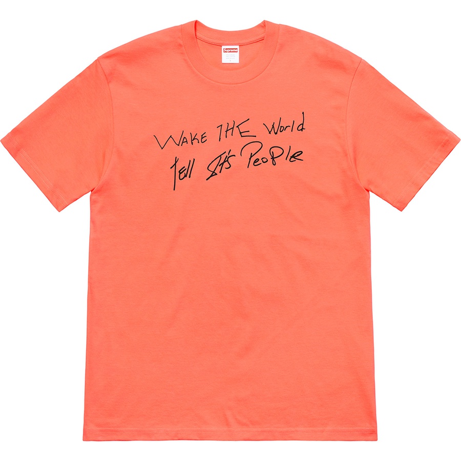 Details on Buju Banton Wake The World Tee Neon Orange from spring summer
                                                    2019 (Price is $44)