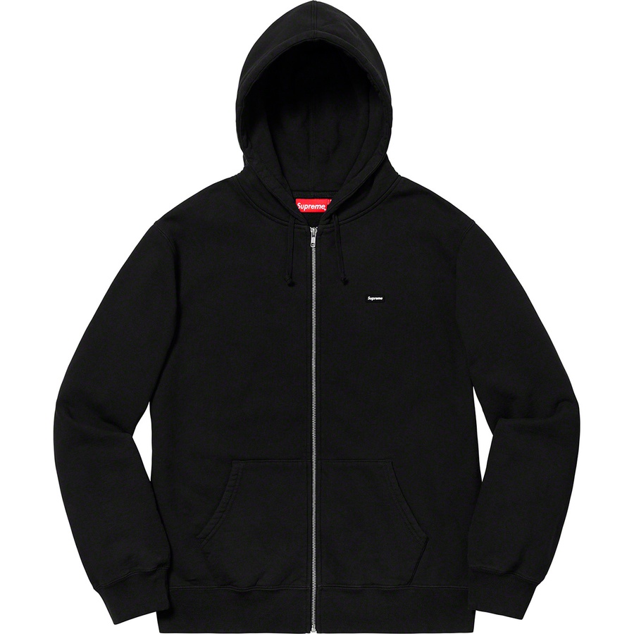 Details on Small Box Zip Up Sweatshirt Black from spring summer 2019 (Price is $158)