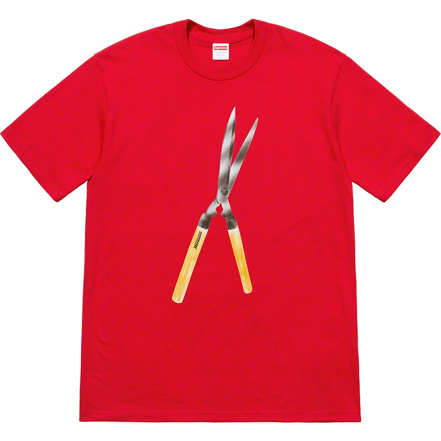 Supreme Shears Tee (SS19) - Red - $38
