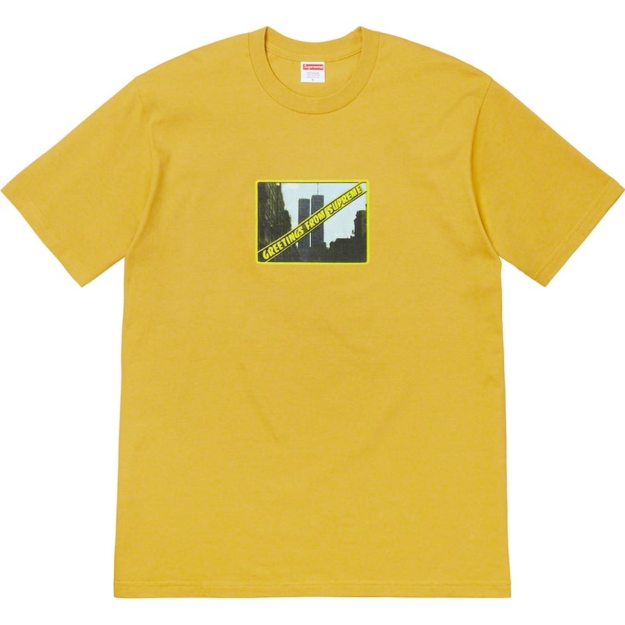 Details on Greetings Tee Acid Yellow from spring summer 2019 (Price is $38)