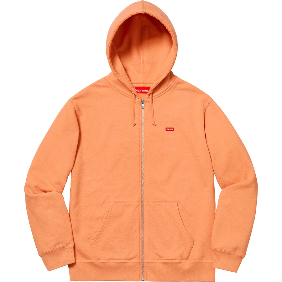 Details on Small Box Zip Up Sweatshirt Pale Orange from spring summer
                                                    2019 (Price is $158)