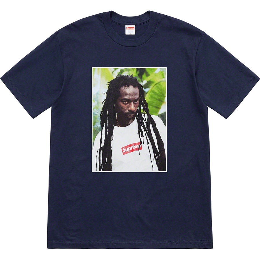 Details on Buju Banton Tee Navy from spring summer
                                                    2019 (Price is $48)